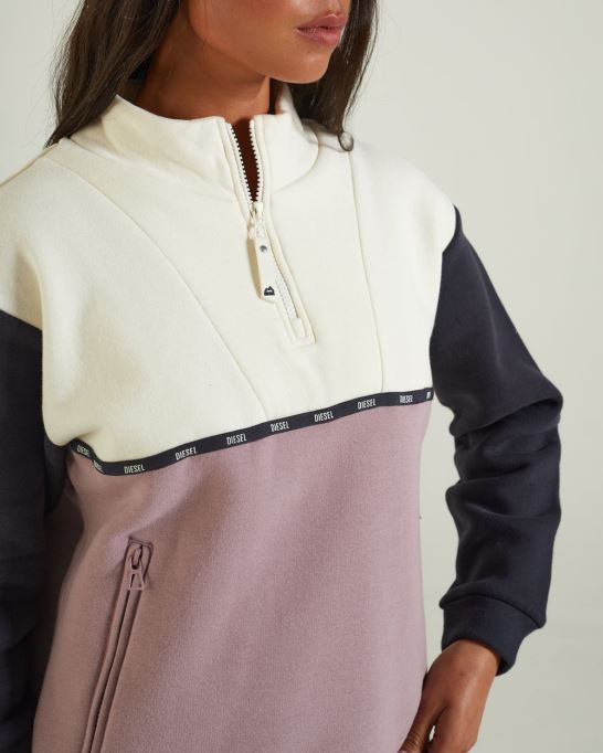 Marta ハーフジップ マルチディーゼルピンク