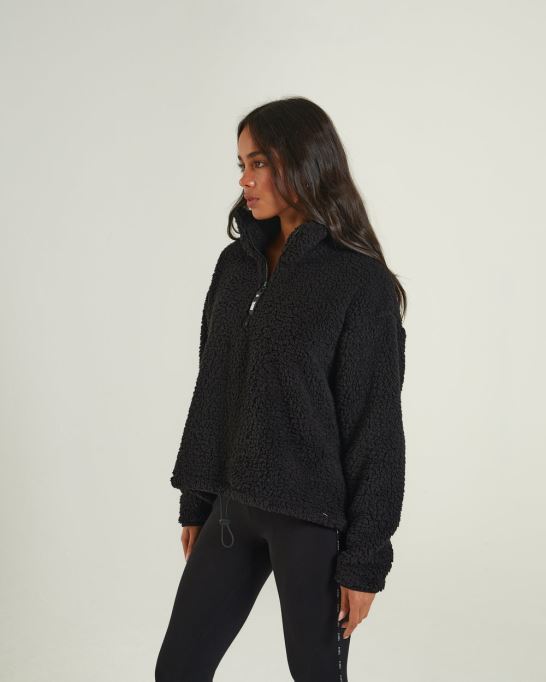 ディーゼル カイリー フリース ハーフジップ ブラック