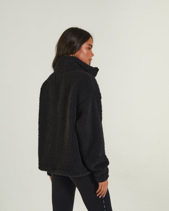 ディーゼル カイリー フリース ハーフジップ ブラック