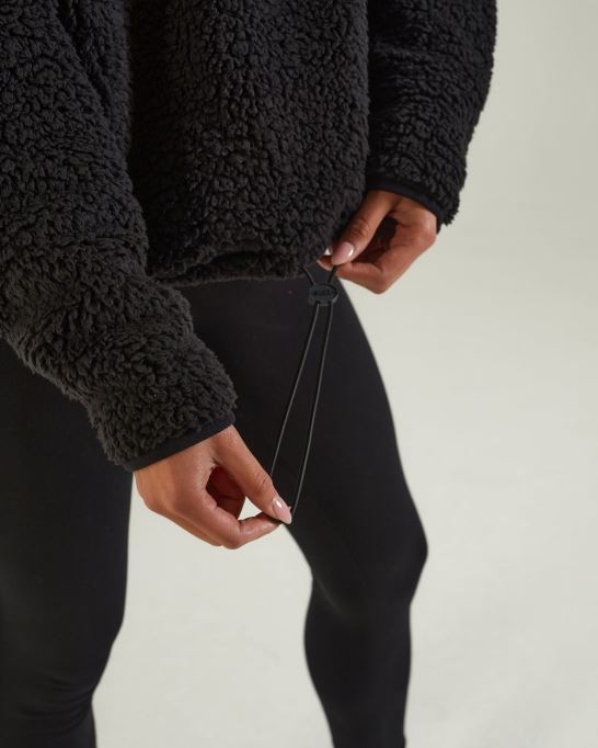 ディーゼル カイリー フリース ハーフジップ ブラック