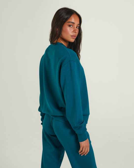 緑通りのセーター ティール グリーン ディーゼル