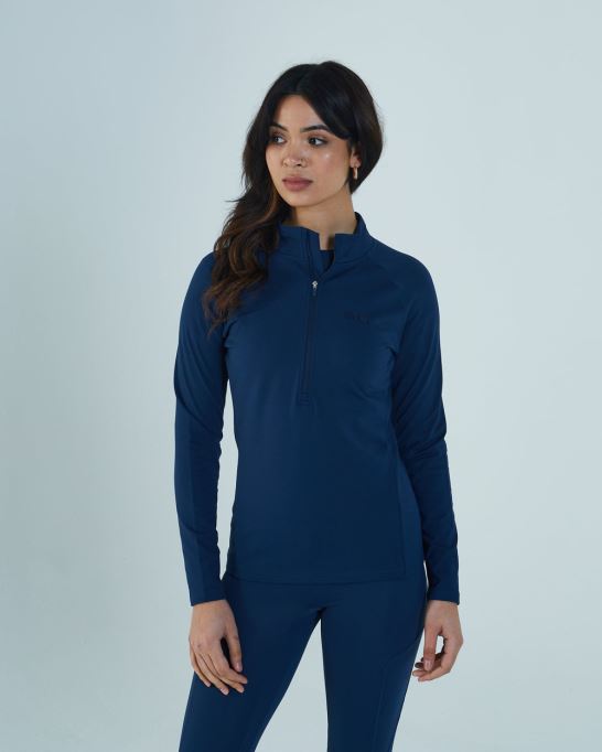 ディーゼル テア ハーフジッパー ピーコック ネイビー