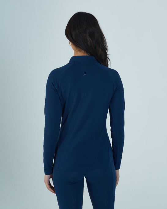 ディーゼル テア ハーフジッパー ピーコック ネイビー