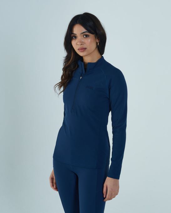 ディーゼル テア ハーフジッパー ピーコック ネイビー