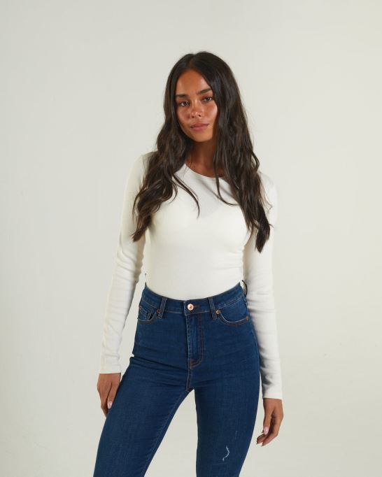 アイボリー ディーゼル ローレライ ボディスーツ クリーム