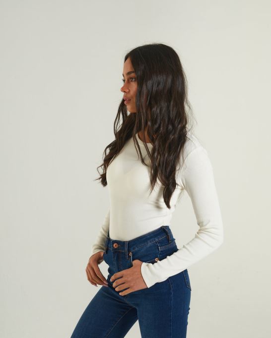 アイボリー ディーゼル ローレライ ボディスーツ クリーム