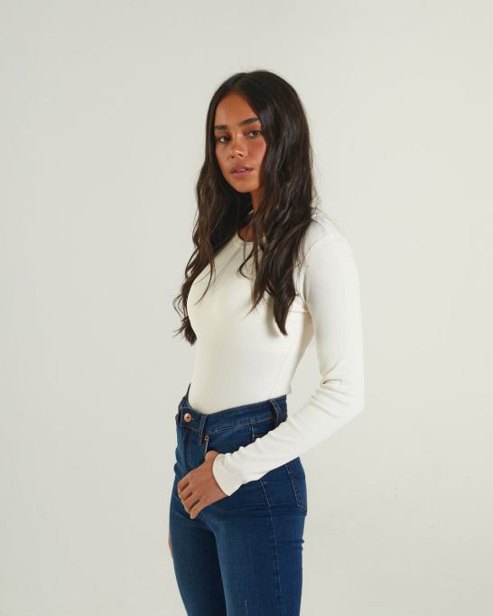 アイボリー ディーゼル ローレライ ボディスーツ クリーム