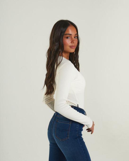 アイボリー ディーゼル ローレライ ボディスーツ クリーム