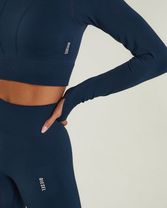 ディーゼル ハーモニー Ls トップ ブルー ネイビー