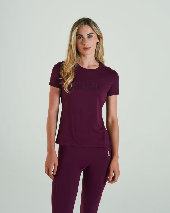 ディーゼル リフト Tシャツ グレープ パープル