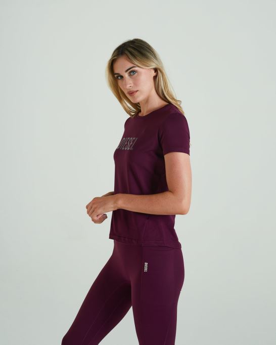 ディーゼル リフト Tシャツ グレープ パープル