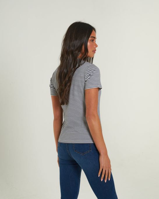 エメリン Tシャツ ブルー ネイビー ディーゼル