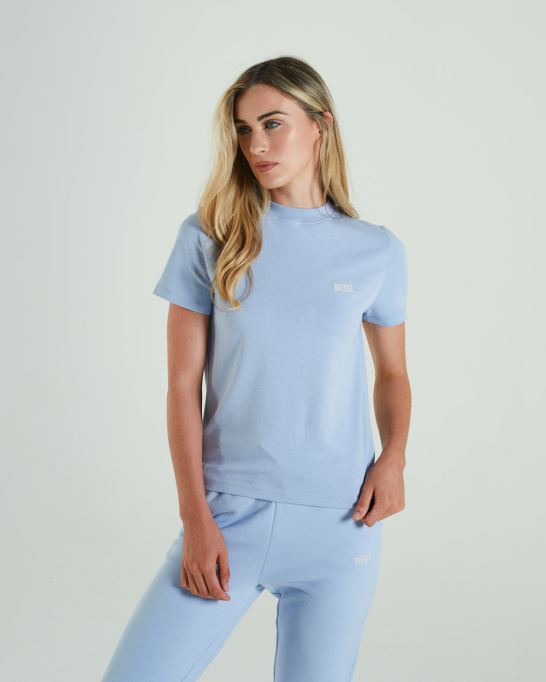 ディーゼル ラディアンス Tシャツ パウダーブルー