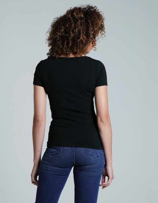 クララ V ネック ベーシック ディーゼル ブラック