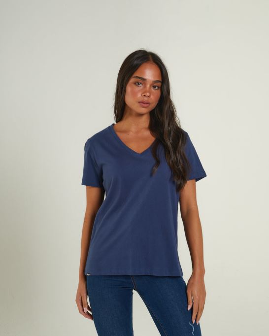 Ada ベーシック ティー ピーコック ネイビー ディーゼル