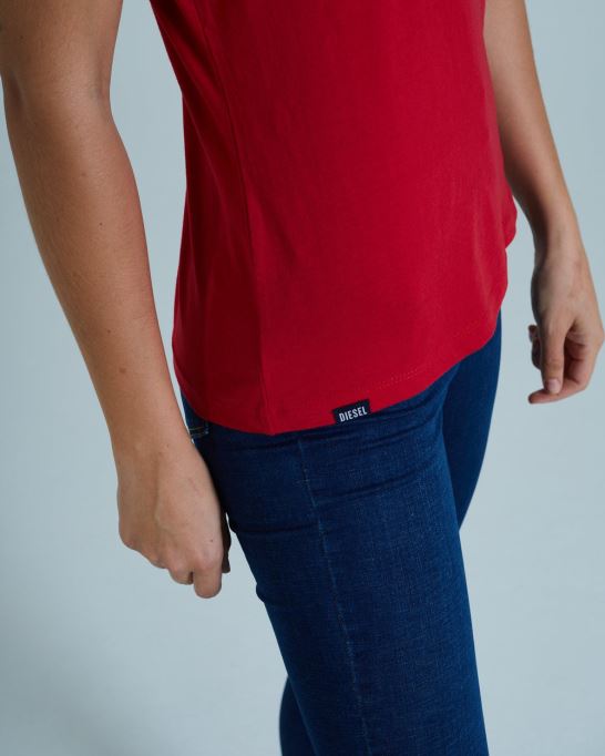 ディーゼル Adaベーシックtシャツ チリペッパーレッド