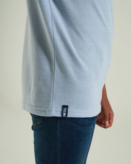 ブラック フレッド バーズ アイ ポロ スカイブルー ディーゼル