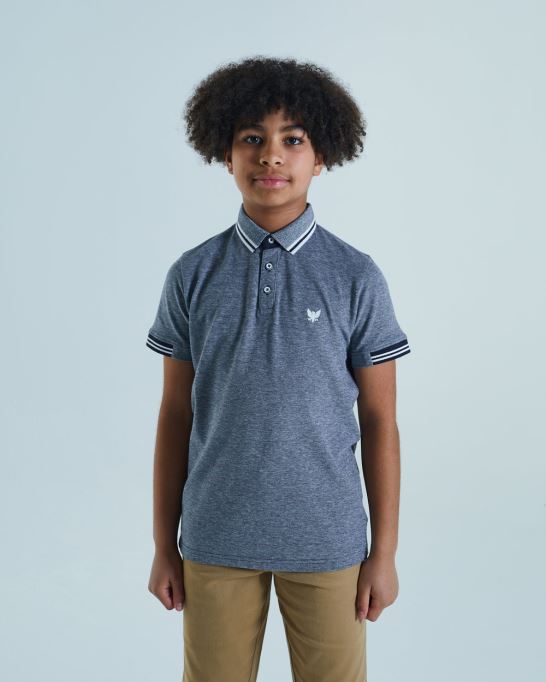 ディーゼル バーノン ポロ ネイビー ブルー バーズアイ