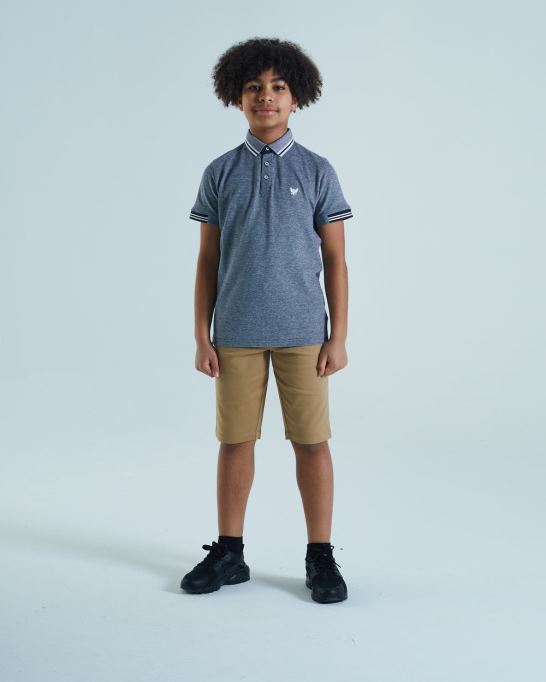 ディーゼル バーノン ポロ ネイビー ブルー バーズアイ