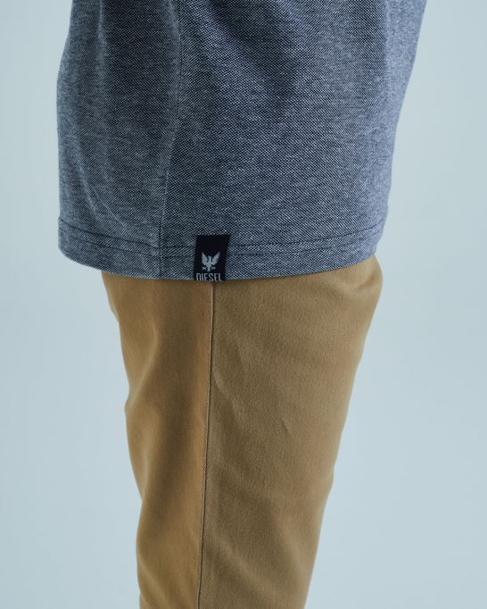 ディーゼル バーノン ポロ ネイビー ブルー バーズアイ