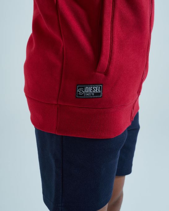 ヘイワード ジッパー レッド ディーゼル グレー