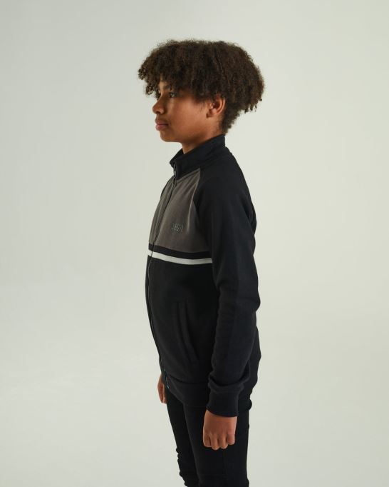 ディーゼル ラーキン ジップスルー ブラック レッド