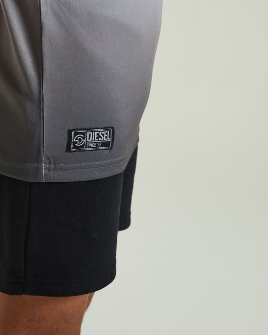 ディーゼル ジャック ディップダイ Tシャツ ホワイト/グレー ネイビー