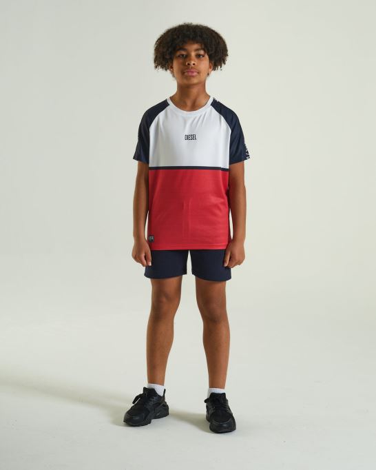 ディーゼル シーザー ティー レッド グレー