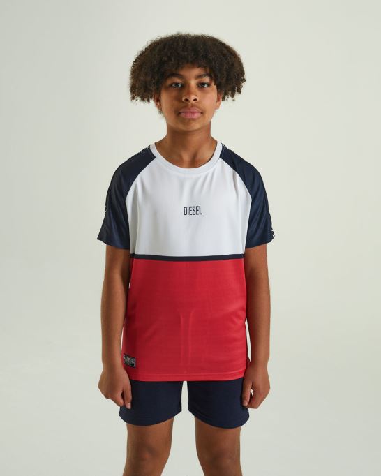 ディーゼル シーザー ティー レッド グレー