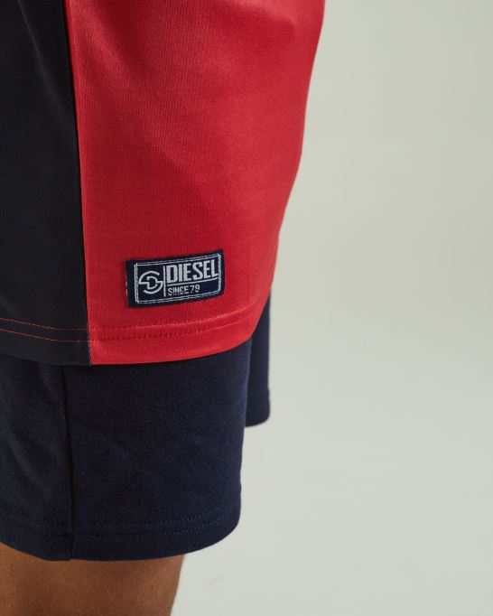 ディーゼル シーザー ティー レッド グレー