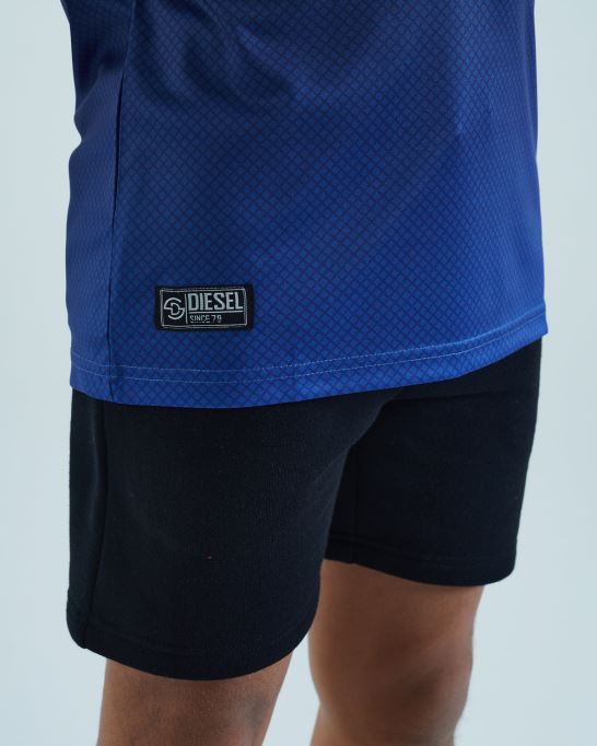 オレンジ ディーゼル ファーリー ティー ネイビー/ブルー