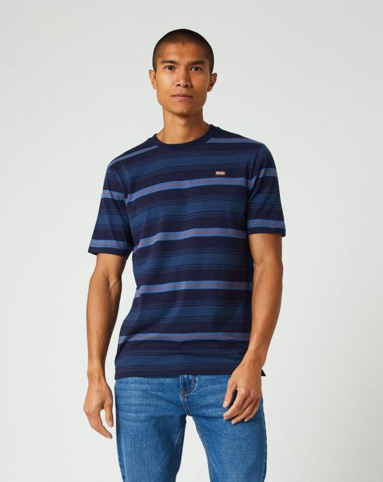 キースティーネイビーブレザーディーゼルホワイト