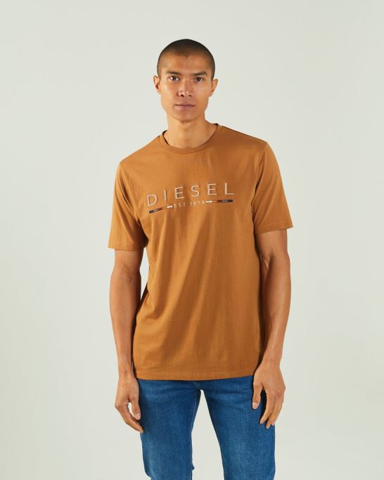 ピンクのファブリックシオ・ティー・メープルリーフ・ディーゼル