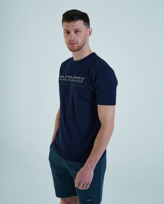 ディーゼル カレブ ティー ネイビー ブレザー グリーン