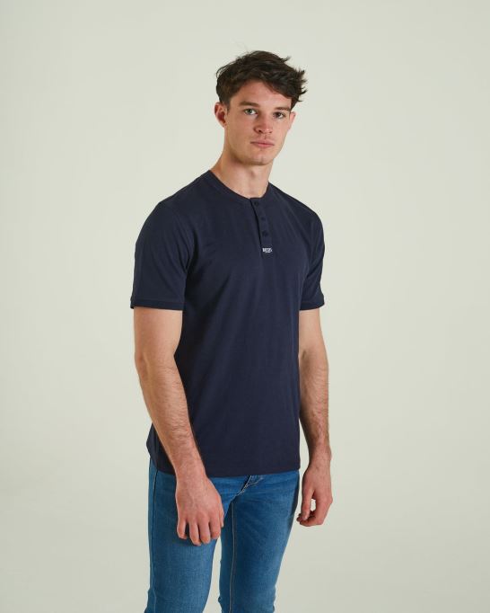 ディーゼル キアン ヘンリー ネイビー ブレザー ホワイト