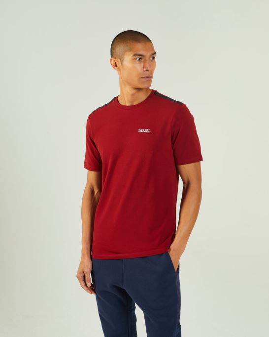 ディーゼル ヒューゴ ティー レッド ダリア ブルー