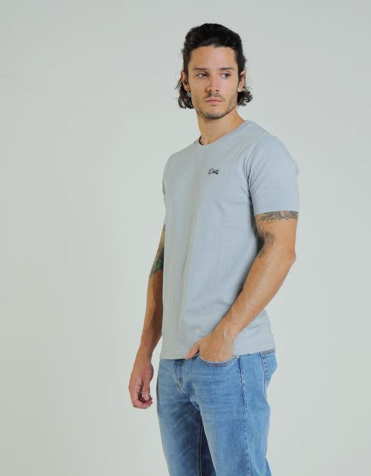 パープル ベーシック マット オ ネック ティー アークティック グレー ディーゼル