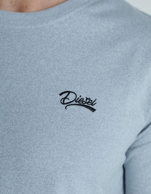 パープル ベーシック マット オ ネック ティー アークティック グレー ディーゼル