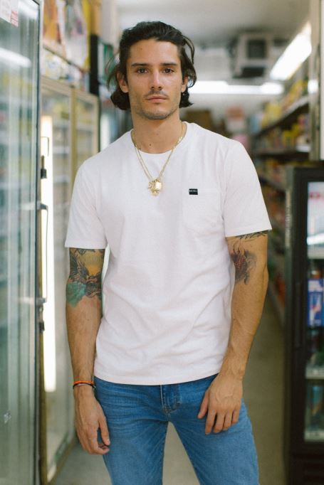 ベーシック ブレット ポケット ティー オプティック ディーゼル ブラック