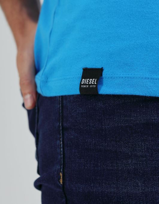 ディーゼル ベーシック スコット オーネック ティー ブルー アスター ピンク