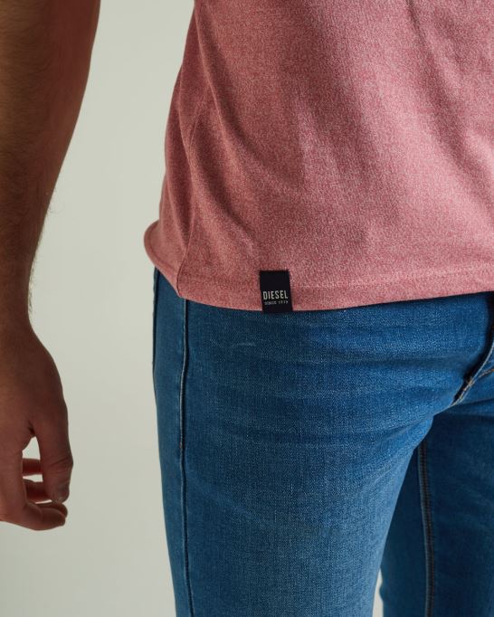 ピンク ディーゼル ベーシック マット オ ネック ヘザー ローズ