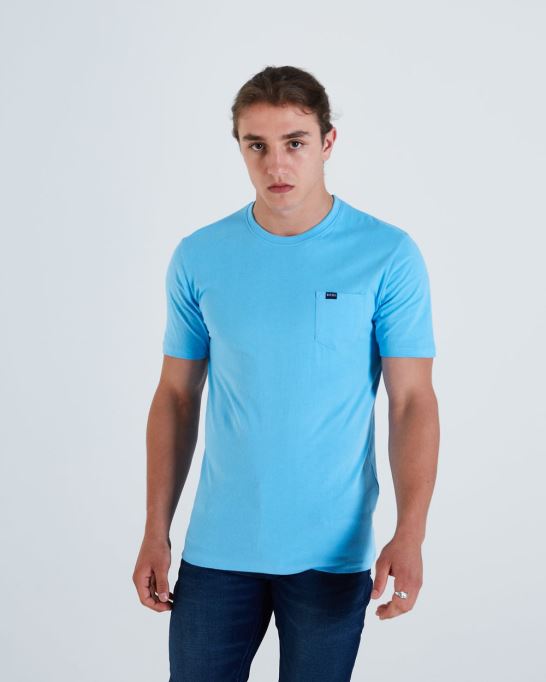 ディーゼル ベーシック ブレット ポケット ティー ボニー ブルー ピンク