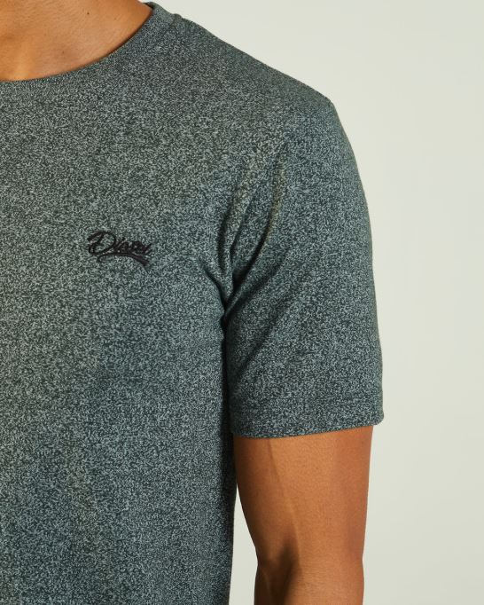 ブラウン ディーゼルベーシック マットオーネック パイングリーン