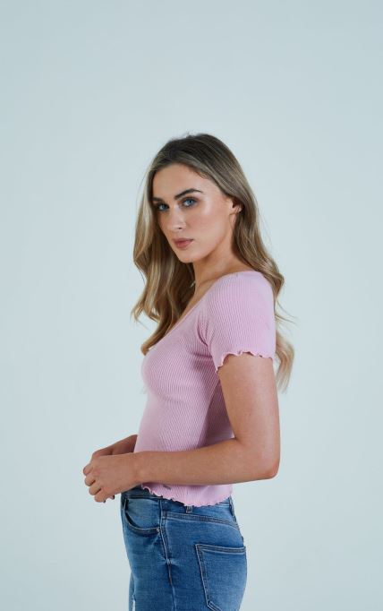 ホワイト キャサリン Tシャツ ピンク レモネード ディーゼル