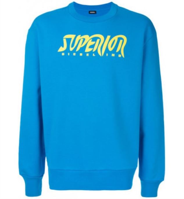 S Bay Sc Felpa メンズ スウェットシャツ 長袖プルオーバー ラウンジウェア ディーゼル