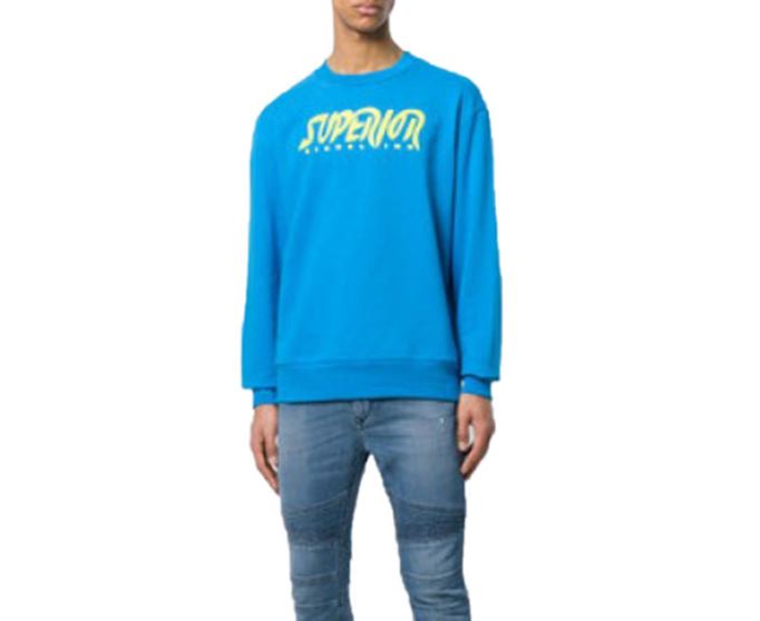 S Bay Sc Felpa メンズ スウェットシャツ 長袖プルオーバー ラウンジウェア ディーゼル