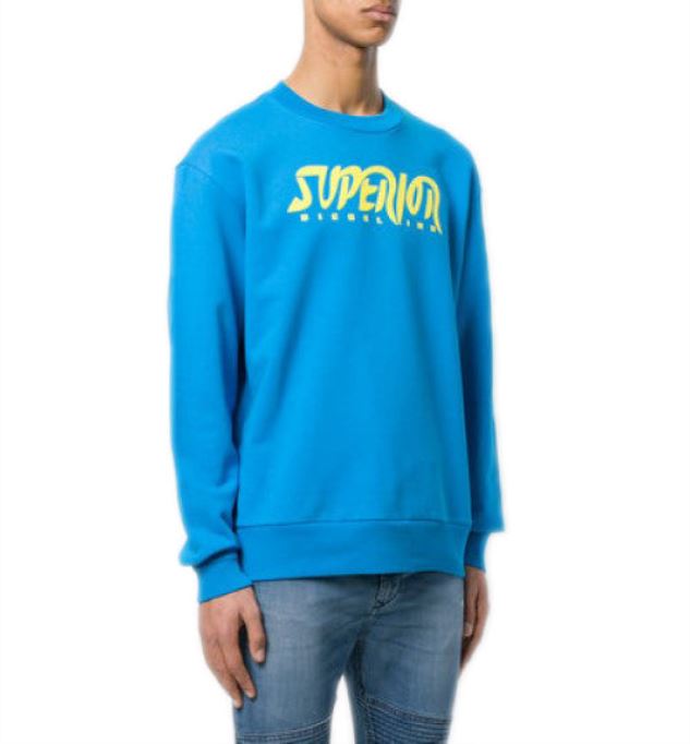 S Bay Sc Felpa メンズ スウェットシャツ 長袖プルオーバー ラウンジウェア ディーゼル