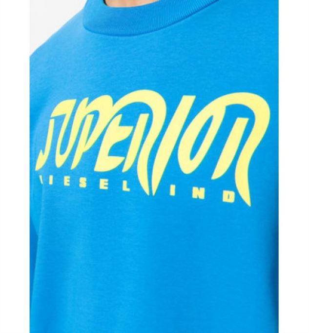 S Bay Sc Felpa メンズ スウェットシャツ 長袖プルオーバー ラウンジウェア ディーゼル