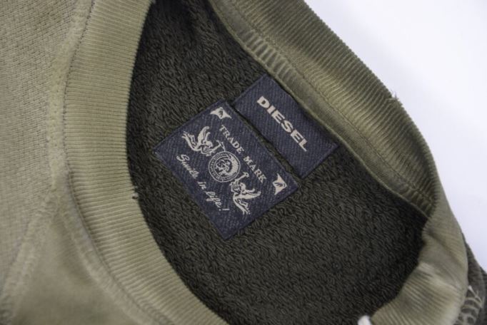 ディーゼル S D スウェット メンズ スウェットシャツ クルーネック 長袖 冬 プルオーバー ジャンパー