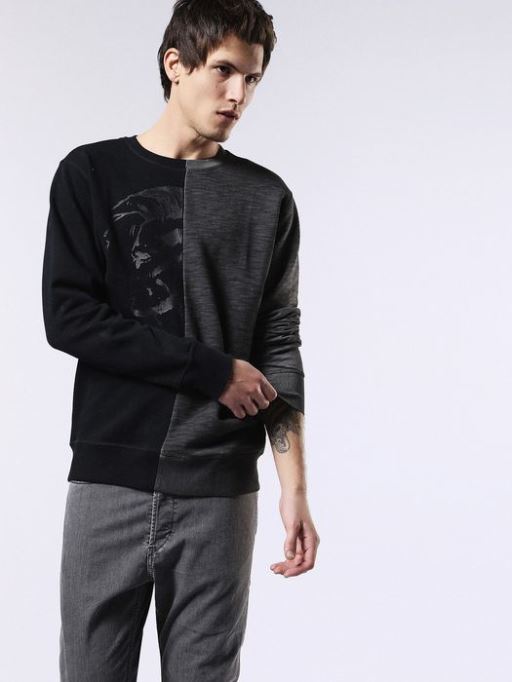 ディーゼル S ジョー Nc フェルパ メンズ モホーク ヘッド スウェットシャツ プルオーバー 長袖 ジャンパー